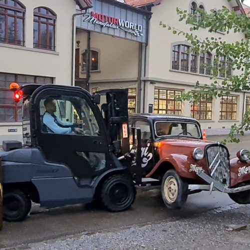 Traction auf dem Stapler (Video)