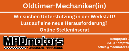 Oldtimer-Mechaniker gesucht!