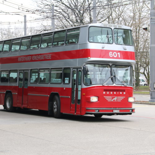 Büssing Doppeldecker in der Motorworld (Video)